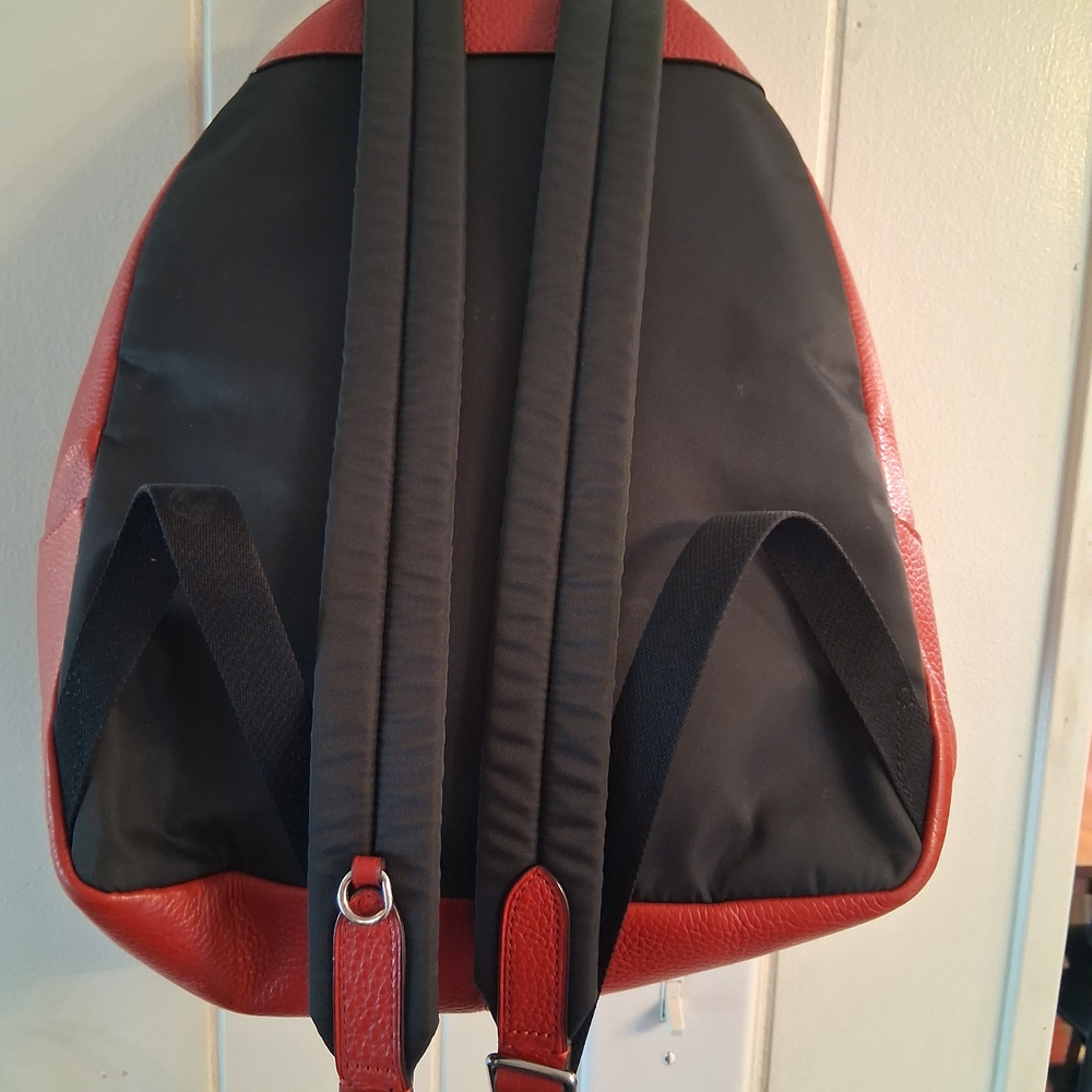 Coach Denim Backpack with Cherry Print - Picture 4 of 11